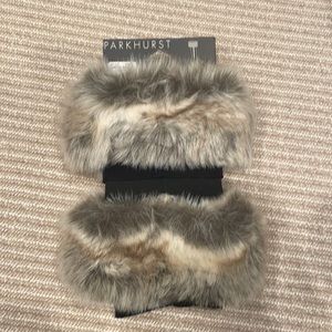 NEW w/ Tag faux fur boot topper